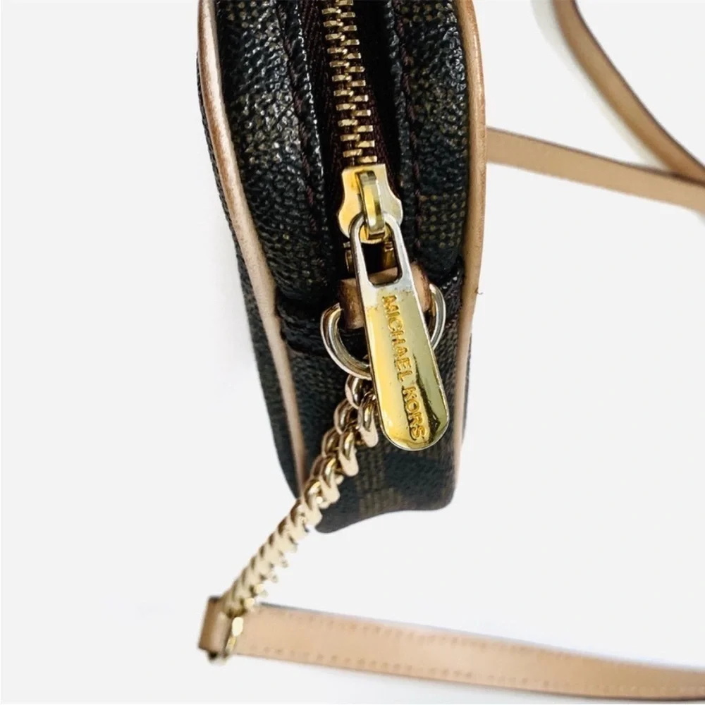 Micheal Kors‎ Small Brown Jet Set Crossbody
